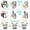 8 Pieces Shower Door Wheels Curved Shower Door Rollers Replacement