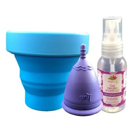 Lani Morada  Vaso Esterilizador  Gel Lavante Chico                                                                                                    