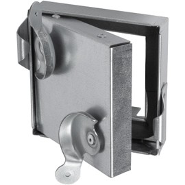 Repa Market 4 x 4 Inch Galvanized Steel Access Panel – Insulated HVAC Duct Vent Cover with Hinged Door, 2 Clasp Locks, Rubber Gasket – Airtight Access Door for Cleaning, Inspection, Ventilation