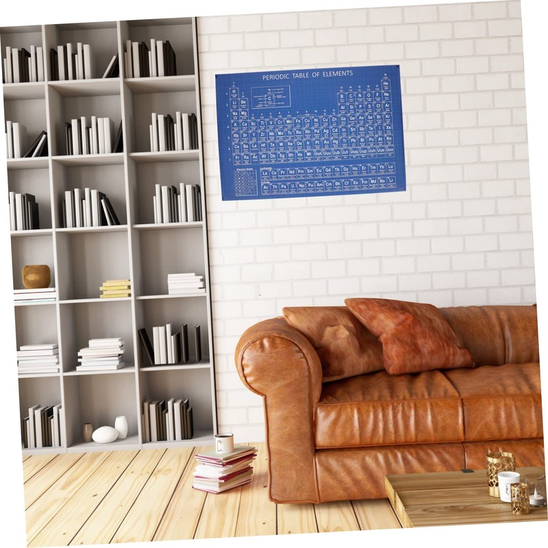 ABOOFAN 1Pc Periodic Table of Elements Poster Chemistry Chart for