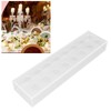 Rectangular Floral Centerpiece Clear Acrylic Flower Vase for Dining Table