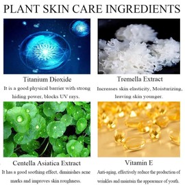 2PCS Mushroom Head Air Cushion CC Cream, Natural Moisturizing Highlighting Matte Oil Control Concealer Facial Blemish Concealer Foundation BB Cream for Women Girls (2PCS Natural)