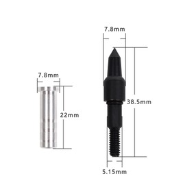 YLS 12 Pack Archery Arrow Aluminum Inserts for ID 6.2mm Carbon Arrows, Crossbow Arrow Tips Inserts Fit Compound Bow Recurve Bow Inserts for 100 Grain Field Points Arrowheads