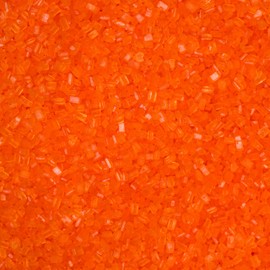Orange Sugar Crystals | Ideal Decoration Solution for Cakes, Cookies, Cupcakes & Desserts | Sugar Crystals for Baking Topping | Adds Crunch & Shine to Every Sweet Treat - 3.6 oz