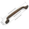 FURNIWARE 5Pack Antique Brass Kitchen Cupboard Handles, Cabinet Hardware Drawer