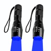 GaiGaiMall Blue Light Flashlight Single Mode Zoomable Waterproof Led Blue