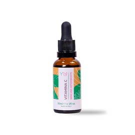 Gesichtsserum Vitamin C - Aktiv pur - Booster Antioxidant - für alle Hauttypen - aufhellend - Made in Italy - 30 ml