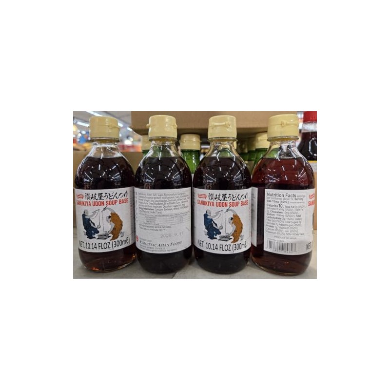 Sanukiya Udon Soup Base 10.14fl oz 300ml (Four Bottles)