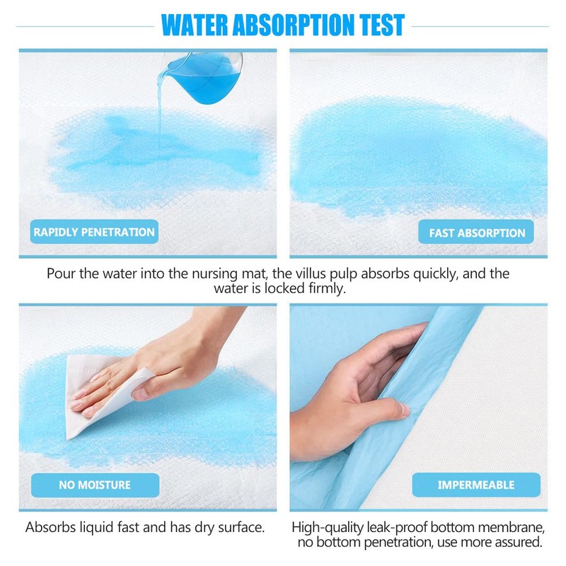 32 Pack Disposable Bed Pads 24" x 36" Heavy Absorbency