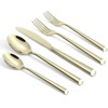 Kelenfer Champagne Gold Silverware Set 18/10 Stainless Steel Flatware Set,