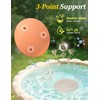 Mellbree 3-Pack Bird Bath Copper Disk, 0.6mm Reinforced 99.99% Pure