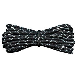 Fabmania Replacement laces in black with grey flecks 120 cm