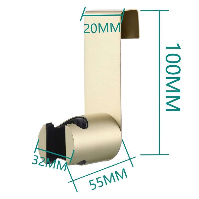 Hand Shower Holder Brushed Gold, Biveah Stainless Steel Toilet Tank