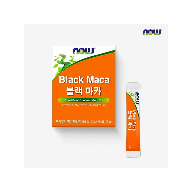 NOW (나우푸드) 블랙마카 30포 (2g x 30포) x 2박스 NOW