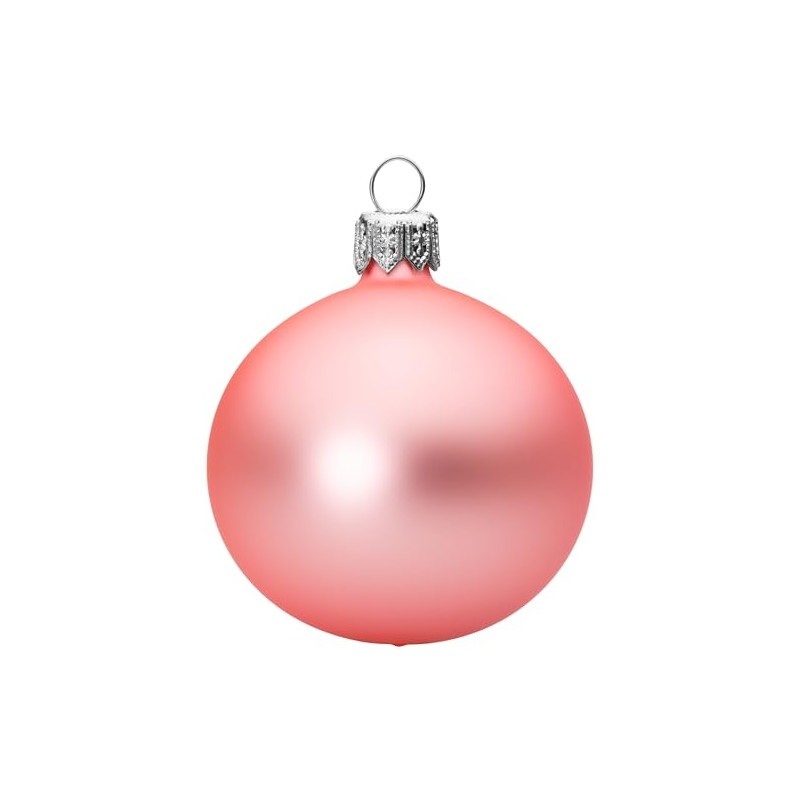 Sikora Essentials Klassische Christbaumkugeln aus Glas - matt - 6