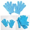 OHPHCALL 1pair Bath Exfoliating Glove Five Fingers Body Scrub Mitt