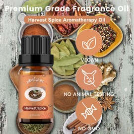 yethious Harvest Spice Fragrance Oil - Harvest Spice Scented Oils for Diffusers, Soap, Candle Bath Bombs Making, Perfume - 10ML Harvest Spice Aromatherapy Oil