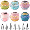 304 Stainless Steel Ruffle Piping Head 9-piece Set