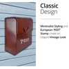 NACH FZ-M1002RD CJ Powder Coated Finish Wall Mounted Post Box