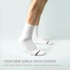 Happicomfy Ankle Socks for Men, Cotton-blend Socks with Cushion and