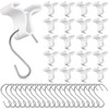 Moxweyeni 15 Pack Drop Ceiling Hooks for Hanging Ornament Christmas