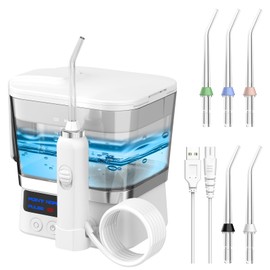 Annmiir Y880 Ultra Professional Water Dental Flosser with Multi Modes 5 Tips and Advanced Pressure Control System with 10 Settings, Dental Plaque Removal Tool for Family (Y880-AU)