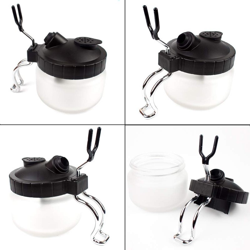 Airbrush Cleaner Bottle Cleaning Bottle with Stand Cleaner Pot for