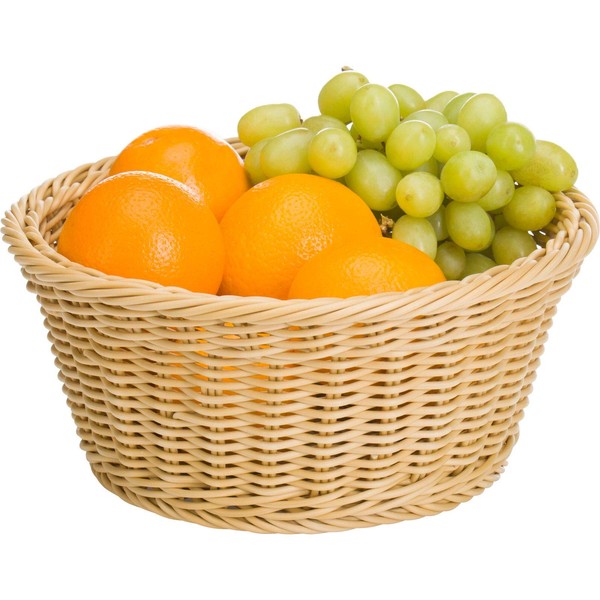 Saleen Basket Round Ø25x11,5 cm in Light Beige, polypropylene 25