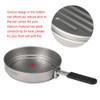 Lixada 1100ml Titanium Fry Pan Ultralight Grill Frying Pan with