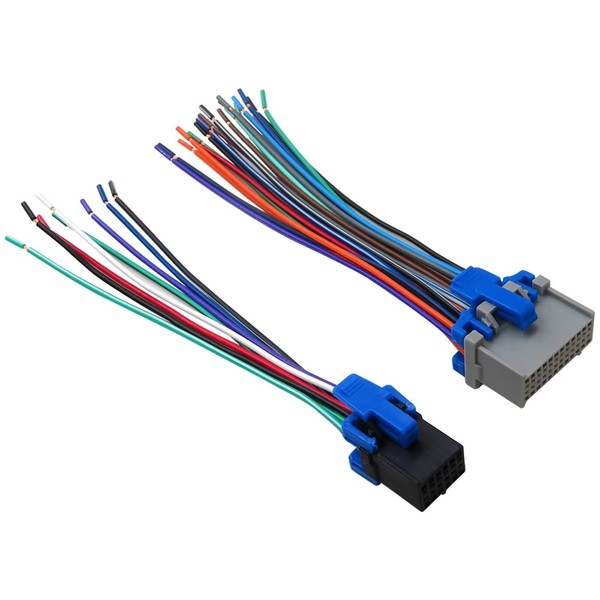 GRABOTE Upgraded Car Stereo Radio Wiring Harness Plug 24pin &