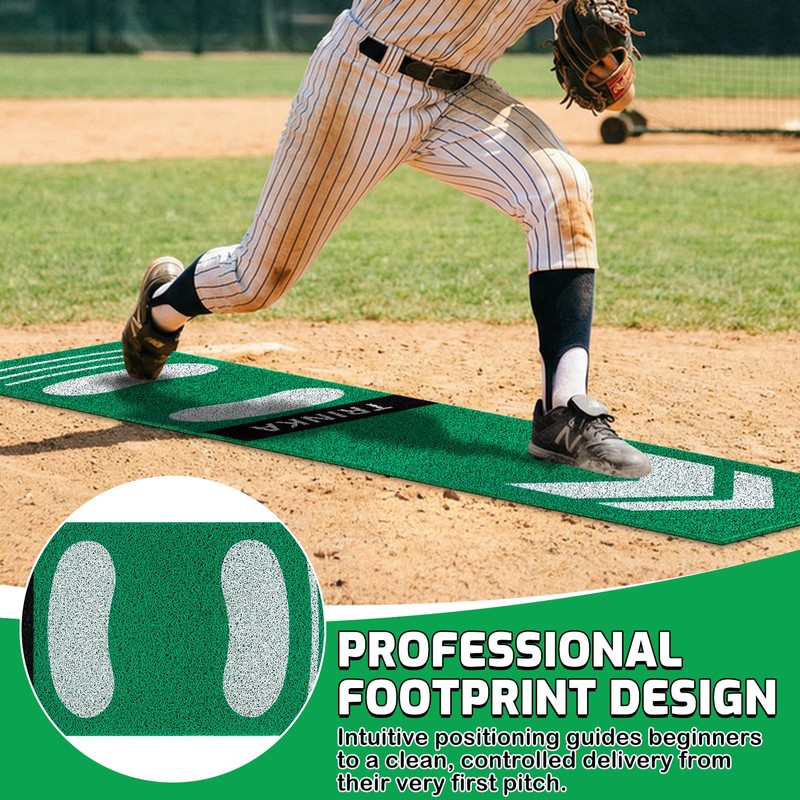 Softball Pitching Mat for Indoor and Outdoor