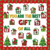 Moinchore 86 Pcs Christmas Bulletin Board with Christmas Tree Borders