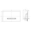 Villeroy & Boch VB ViConnect 922180 Toilet Flush Plate 253x145x20mm