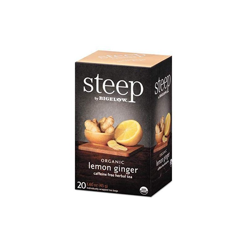 Bigelow Tea Steep Lemon Ginger Organic, 1.55oz (43g)