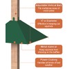 Khordin Metal Squirrel Baffle for 4x4 Post, Outside Wooden Pole