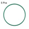 sourcing map 5 Pcs 1.5mm Wide Fluorocum Rubber O Rings