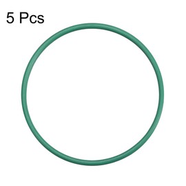 sourcing map 5 Pcs 1.5mm Wide Fluorocum Rubber O Rings Gasket Green