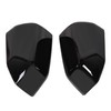 ECOTRIC Top Half Upper Driver/Passenger Side View Gloss Black Mirror