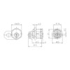 CES lever cylinder lever lock 5256 | hole size: 21