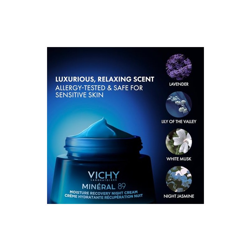 Vichy Minéral 89 Crema Recuperadora De Noche con Melatonina Pura