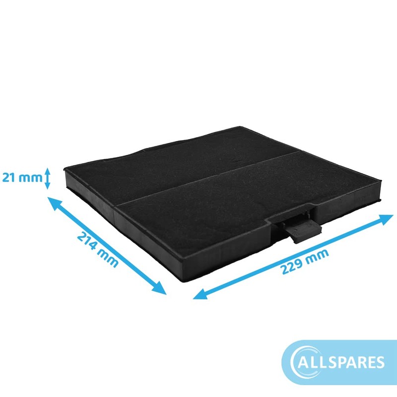 AllSpares Activated Carbon Filter for Cooker Hood Suitable for Bosch