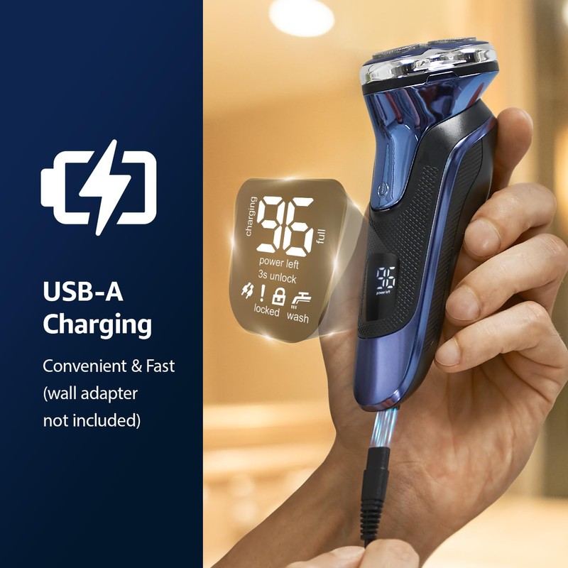 Electric Razor for Men, Electric Shaver for Men Face, Waterproof