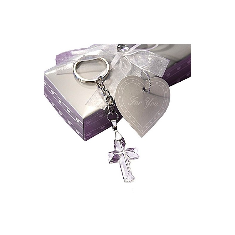 Choice Crystal Cross Key Ring