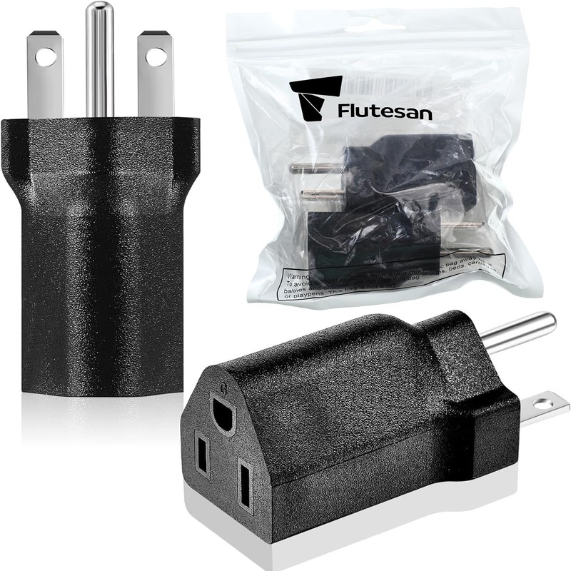 Flutesan 2 Pieces 6-15P to 5-15R US Plug Adapter 3