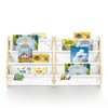 Set of 2 Solid Wood Toddler Bookshelf for Ages 1-4
