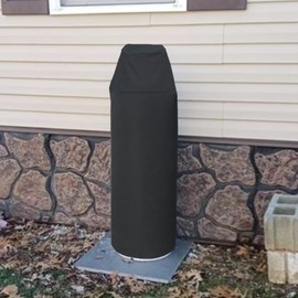 YardJoyliz 100 Pound Propane Tank Insulated Cover 600D Heavy Duty Waterproof 100 lb Propane Tall Tank Gas Cover Steel Large