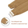 Lovrio Tape In Human Hair Extensions 20 Inch Invisible Strawberry