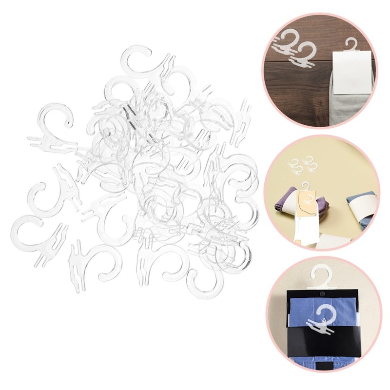 Gatuida Plastic Sock Hangers for Retail 300pcs Hooks Sock Display