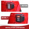 RAZPOY JL Tail Light Covers, Rear Light Lamp Guards Trim