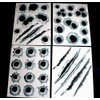 4 Set 3D Bullet Hole & Scratches Car Stickers, Fake